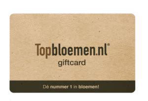 topbloemen giftcard werkt niet|Topbloemen.nl giftcard 